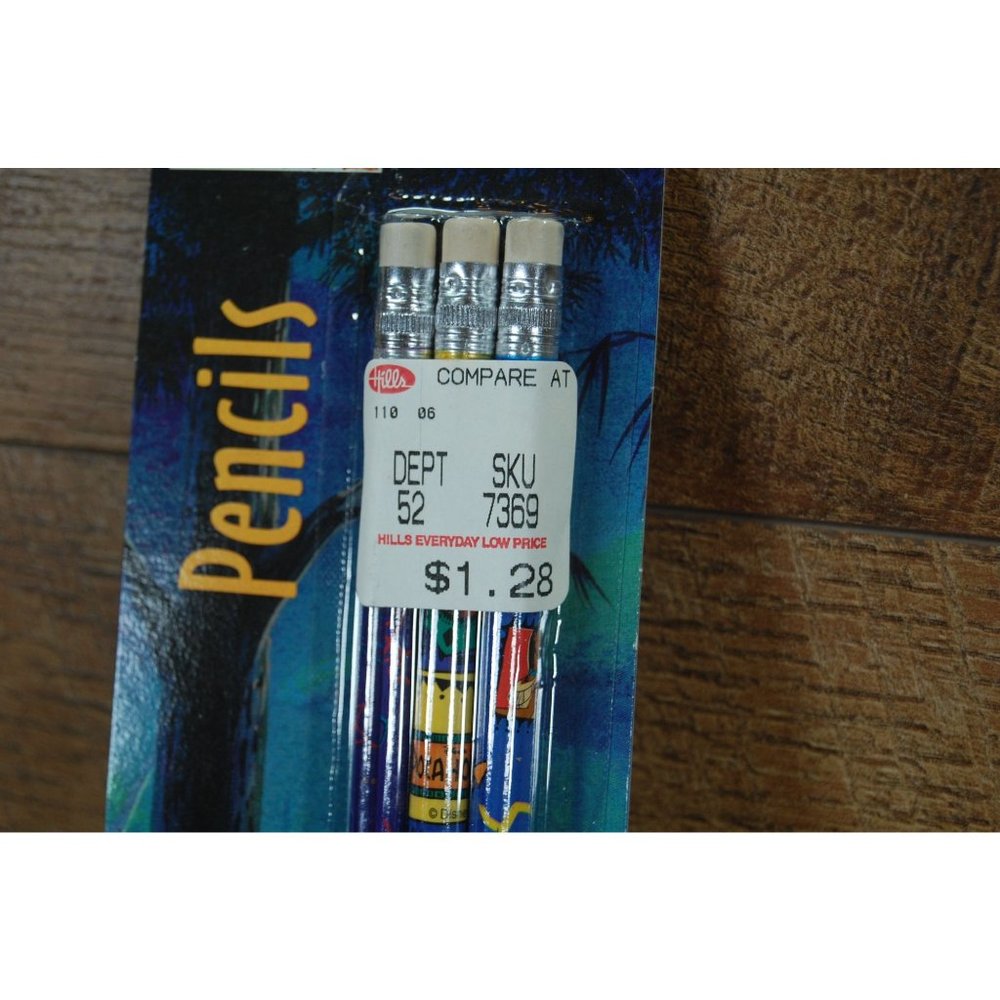 Vintage Disney Pocahontas Collectors Pencils Impact, Inc Hills Department Store - Picture 2 of 7